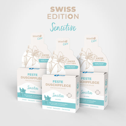 3 Washo Care Duschpflege Sensitive - Swiss Edition - washo.ch