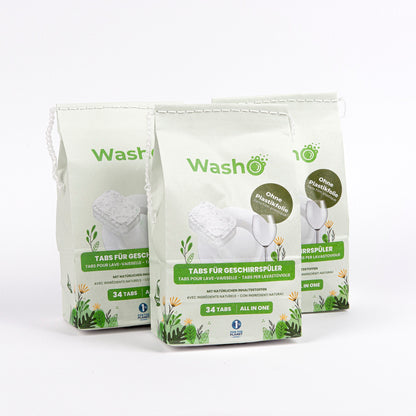 Washo Geschirrspültabs 3 Pack - washo.ch