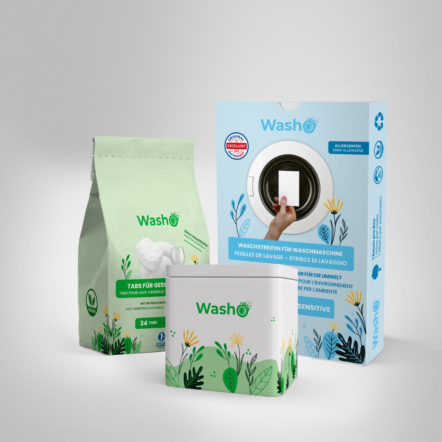 Washo Sensitive Kombi-Angebot (1+1 mit Dose) - washo.ch