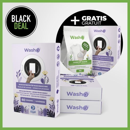 Washo Waschstreifen Lavendel 3 Boxen - washo.ch