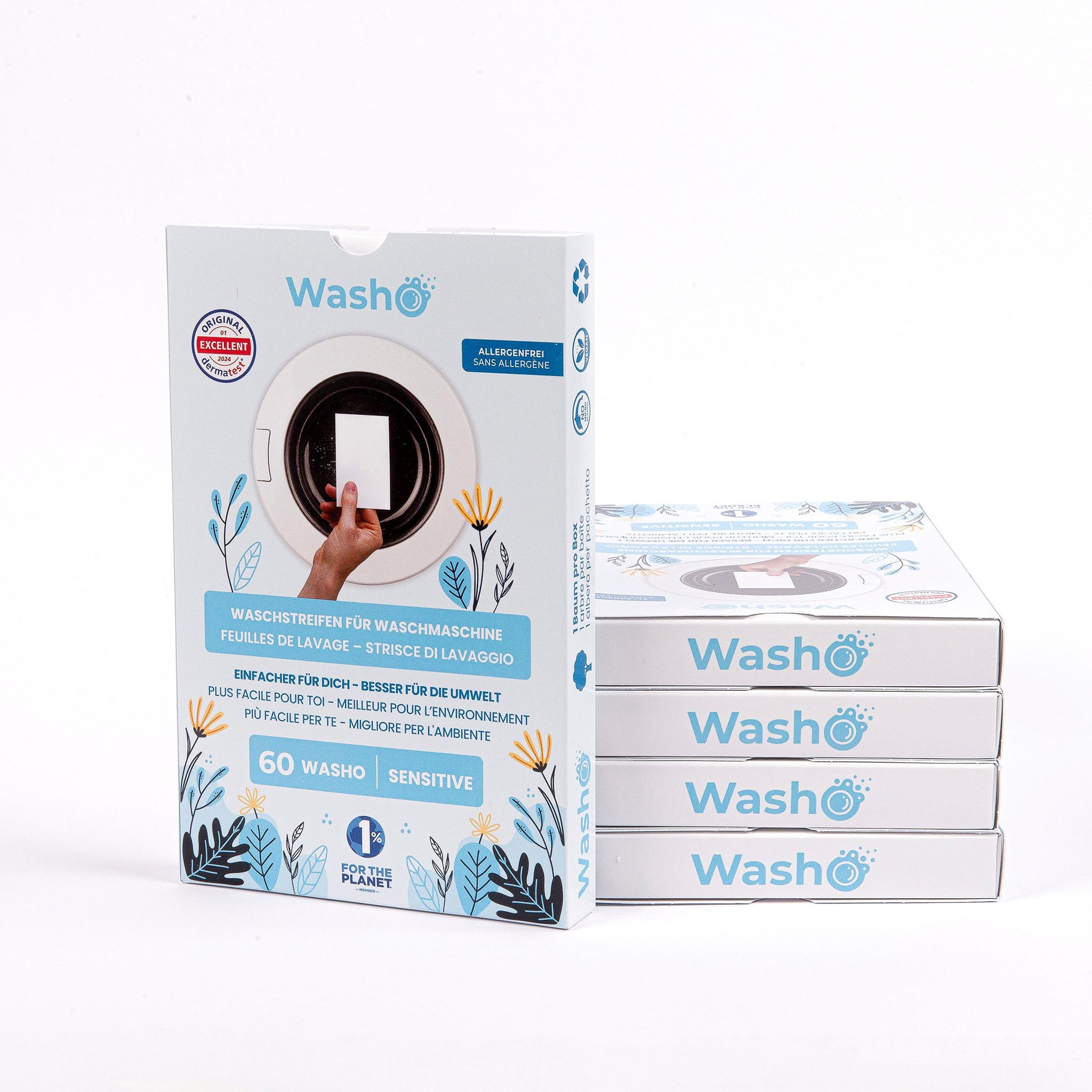 Washo Waschstreifen Sensitive 5 Boxen - washo.ch