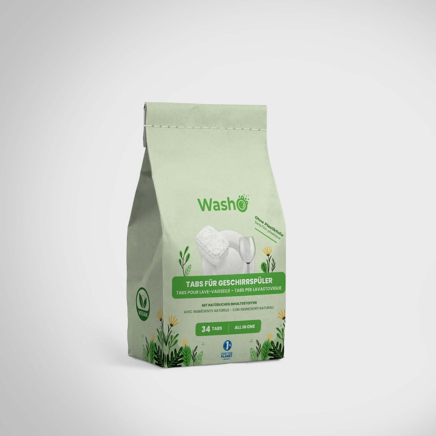 1 Packung mit 34 Washo-Tabs - washo.ch